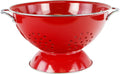 Calypso Basics Powder Coated Enameled Colander, 5 Quart - Bright Red