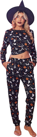 Ekouaer Women's Pajama Set Long Sleeve Jogger 2-Piece - Cozy Sleepwear