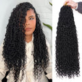 Goddess Locs Crochet Hair 18in Ombre Faux Locs - Lightweight Style