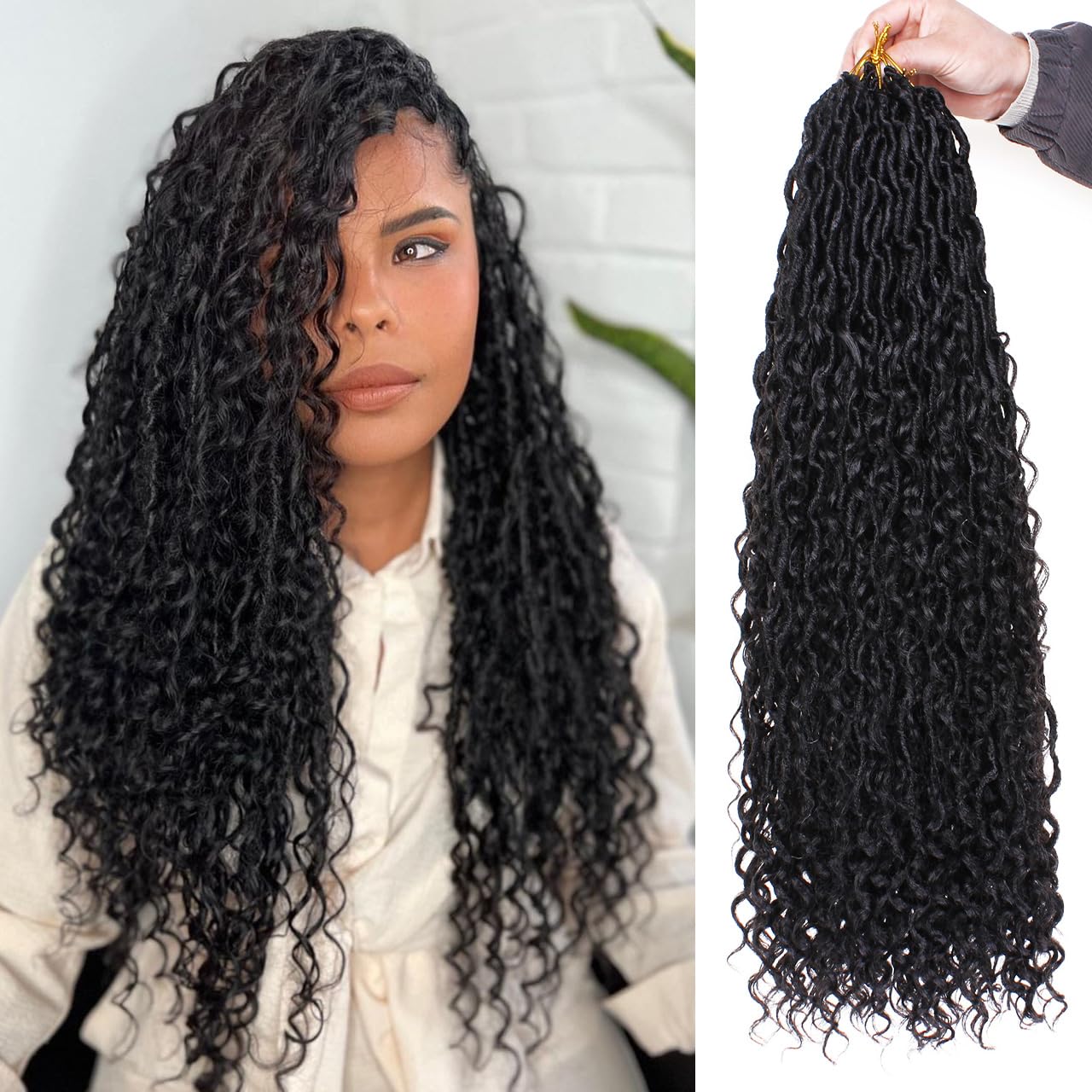 ZRQ 30 Inch Goddess Locs Crochet Hair for Stunning Styles