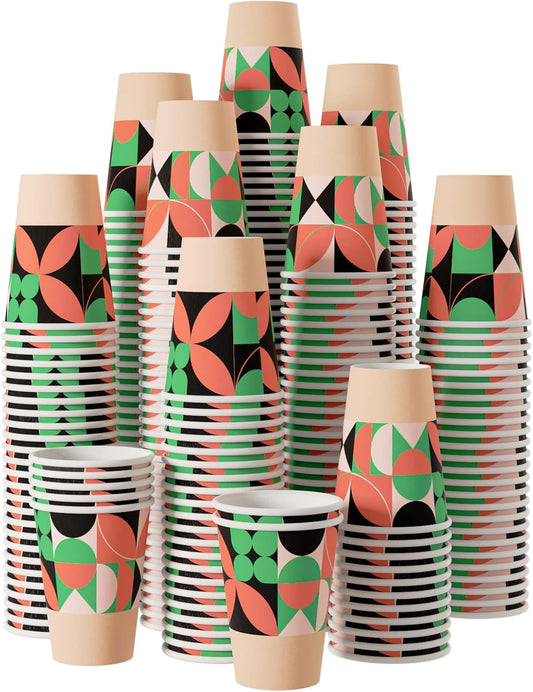 Turbo Bee 270 Pack Disposable Coffee Cups - Hot & Cold Beverage Solution