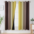 Estelar Ombre Blackout Curtains for Living Room and Bedroom Decor