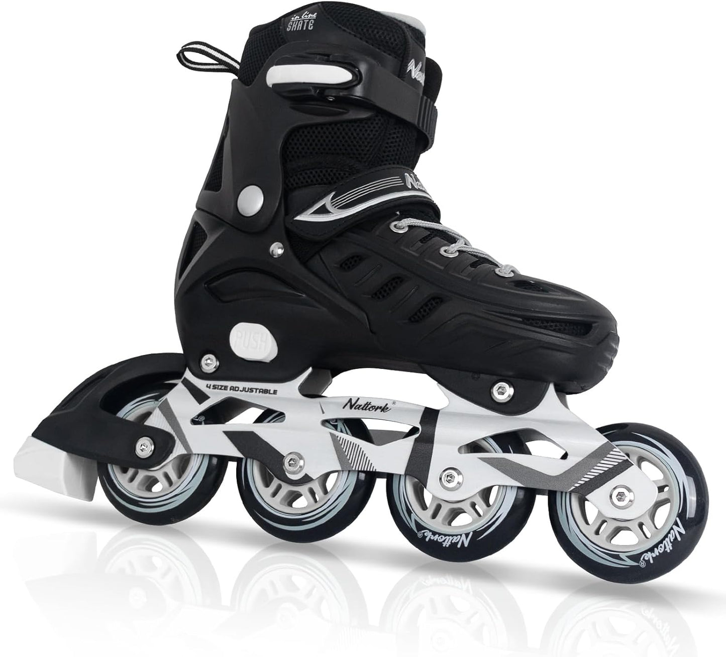 Nattork Inline Skates for Boys and Girls - Adjustable Blades