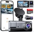Icesky 3-Channel Dash Cam: 4K Clarity, WiFi, 24H Parking Mode