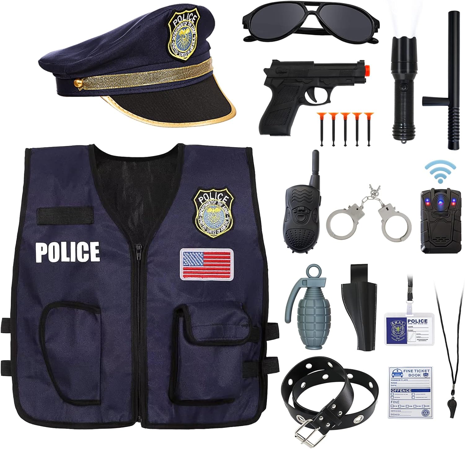 Kids Police Officer Costume for Pretend Play and Cosplay Fun