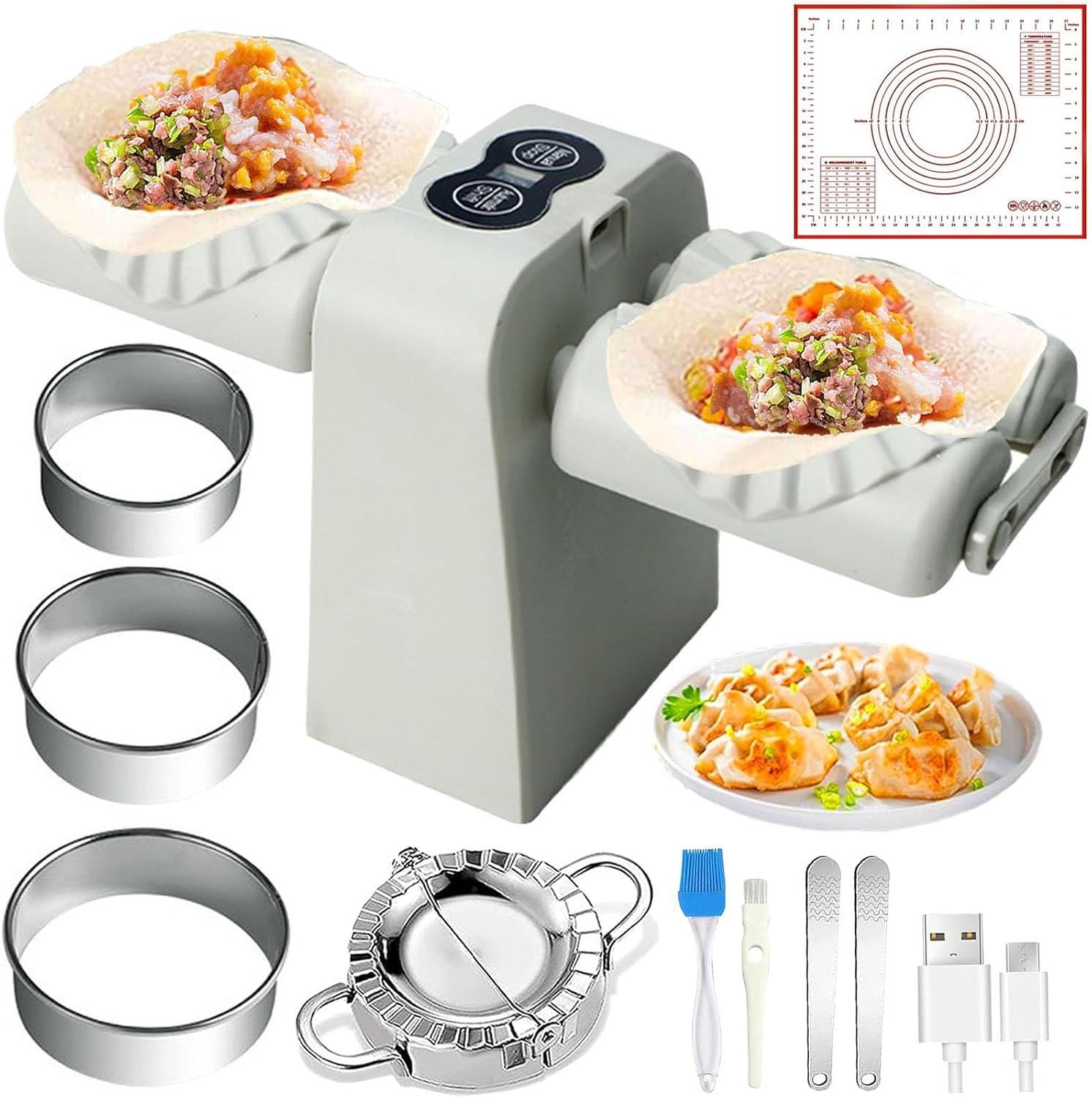 Cyandream Rechargeable Electric Dumpling Maker - Effortless Homemade Empanadas!