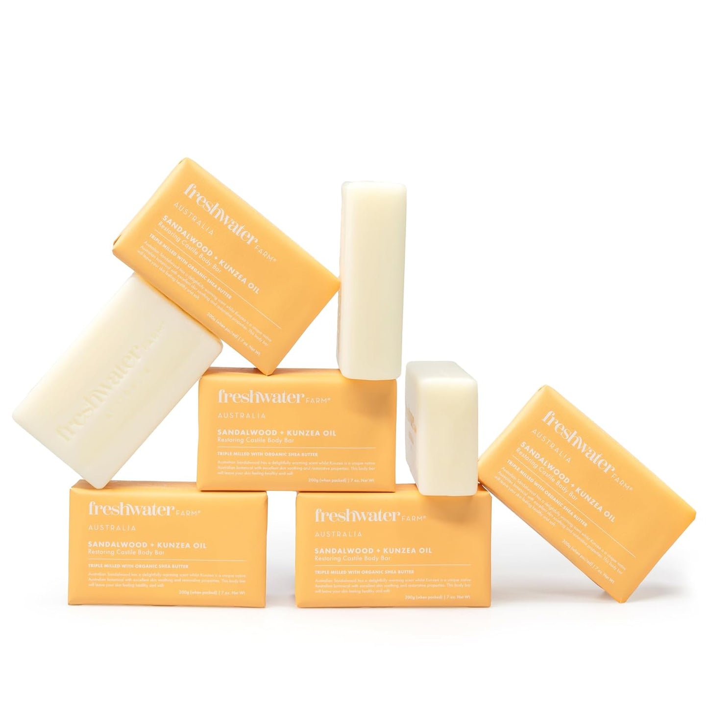 Natural Soap Bar with Healing Sandalwood and Kunzea Oil 7oz