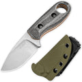 2.75in Nitro-V Kizer Beaver Fixed Blade Knife with Micarta Handle