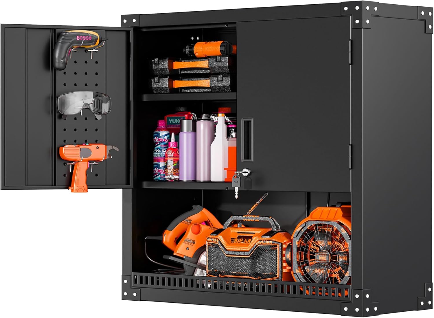 INTERGREAT Metal Wall Cabinet for Stylish Storage Solutions