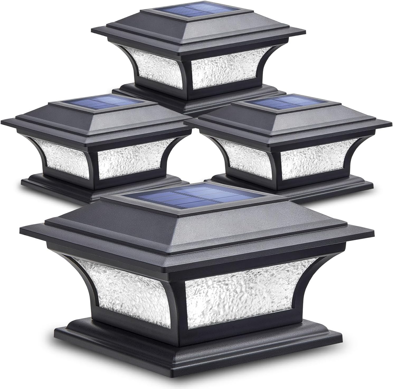 SIEDiNLAR Solar Post Lights for Outdoor Deck and Garden Use