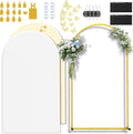 7.2FT Wedding Arch Backdrop Stand and Cover - Double-Color Spandex