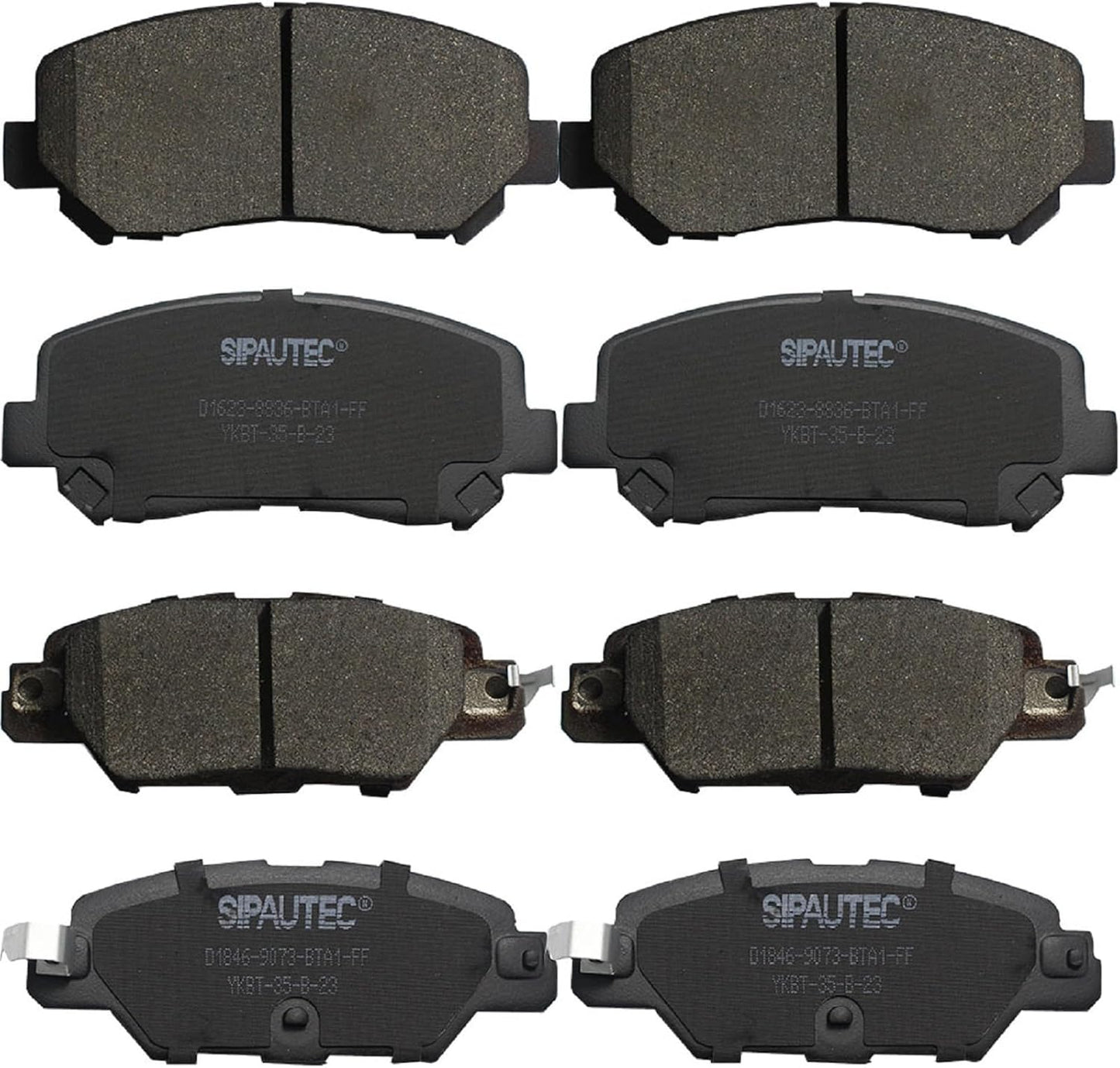 SIPAUTEC Ceramic Disc Brake Pads Set for 2016-2022 Mazda CX-5