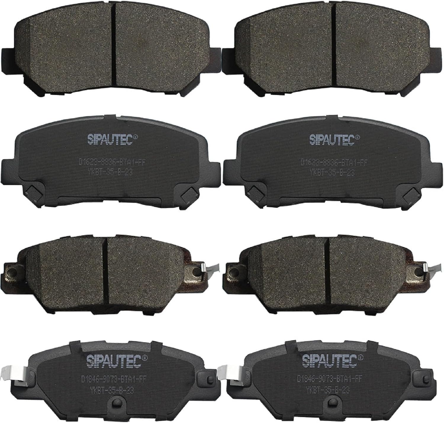 SIPAUTEC Ceramic Disc Brake Pads Set for 2016-2022 Mazda CX-5