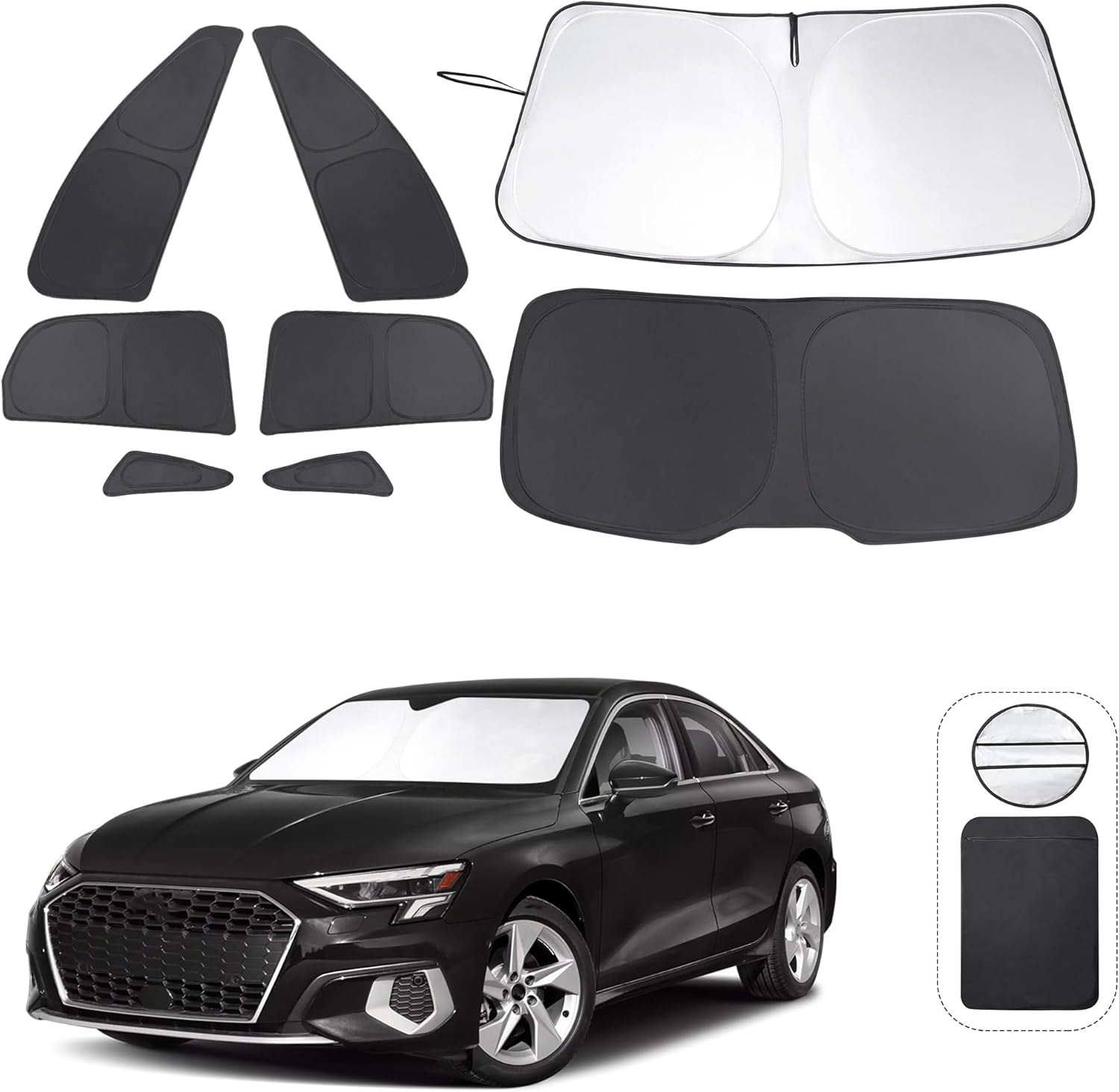 Custom Fit Windshield Sun Shade for 2021-2024 Audi A3