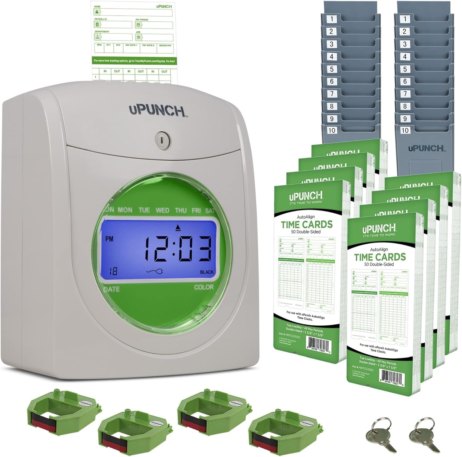 uPunch HN3540 Complete Small Business Start-Up Kit for Time Tracking