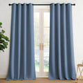 NICETOWN Stone Blue Blackout Curtains 108in Long - Thermal Privacy