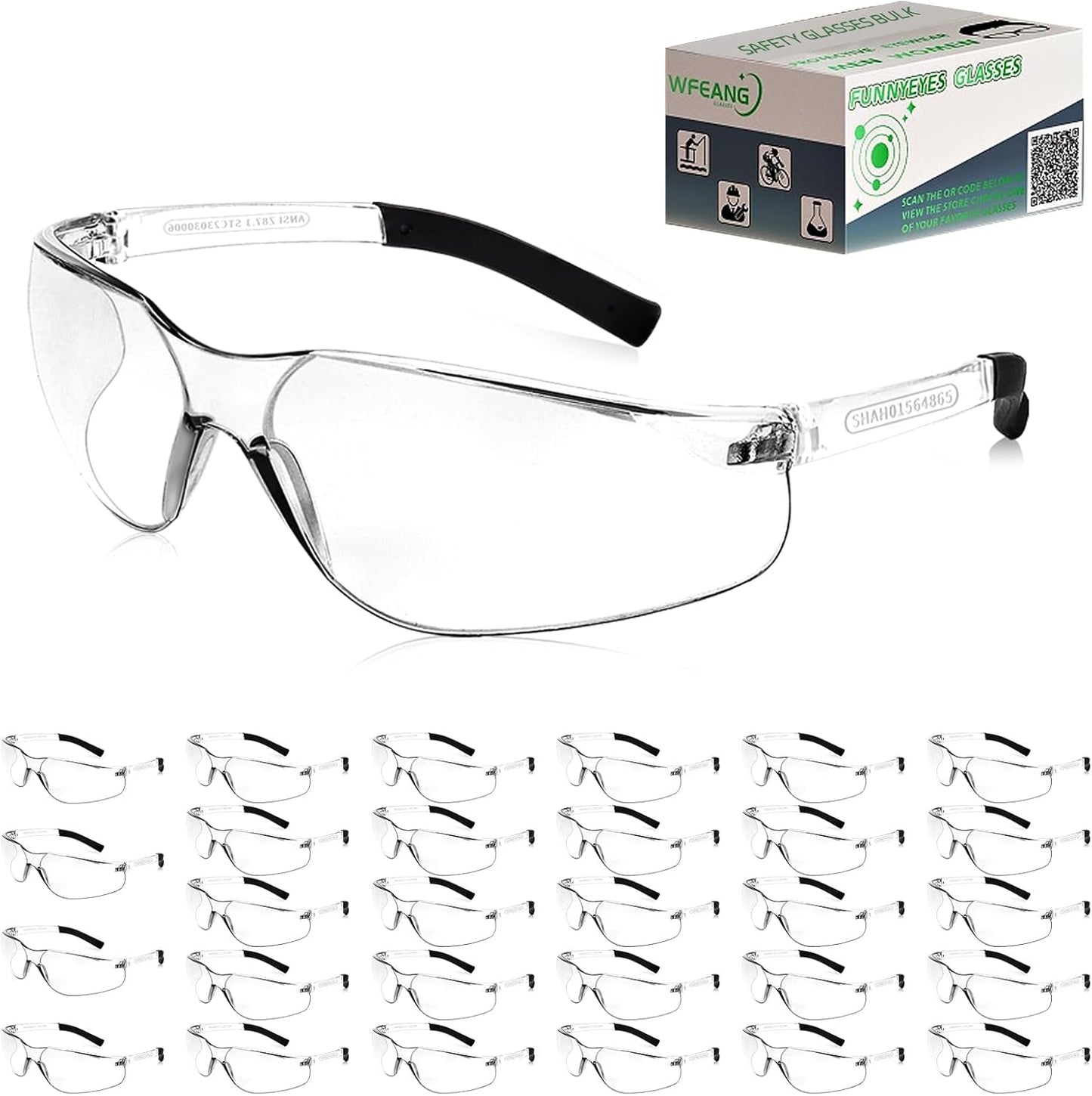 Safety Glasses ANSI Z87.1 Certified for Men & Women - Durable Eyewear