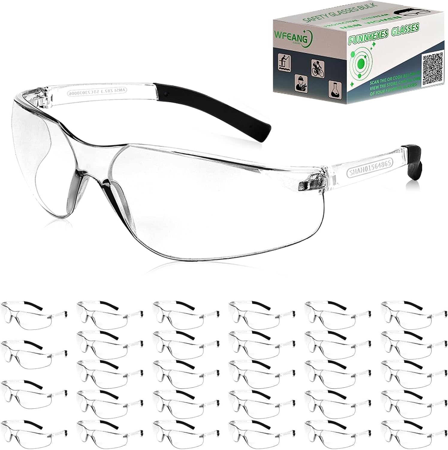 Safety Glasses ANSI Z87.1 Certified for Men & Women - Durable Eyewear
