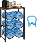 5 Gallon Water Jug Holder 3-Tier Heavy Duty Rack - Space Saving