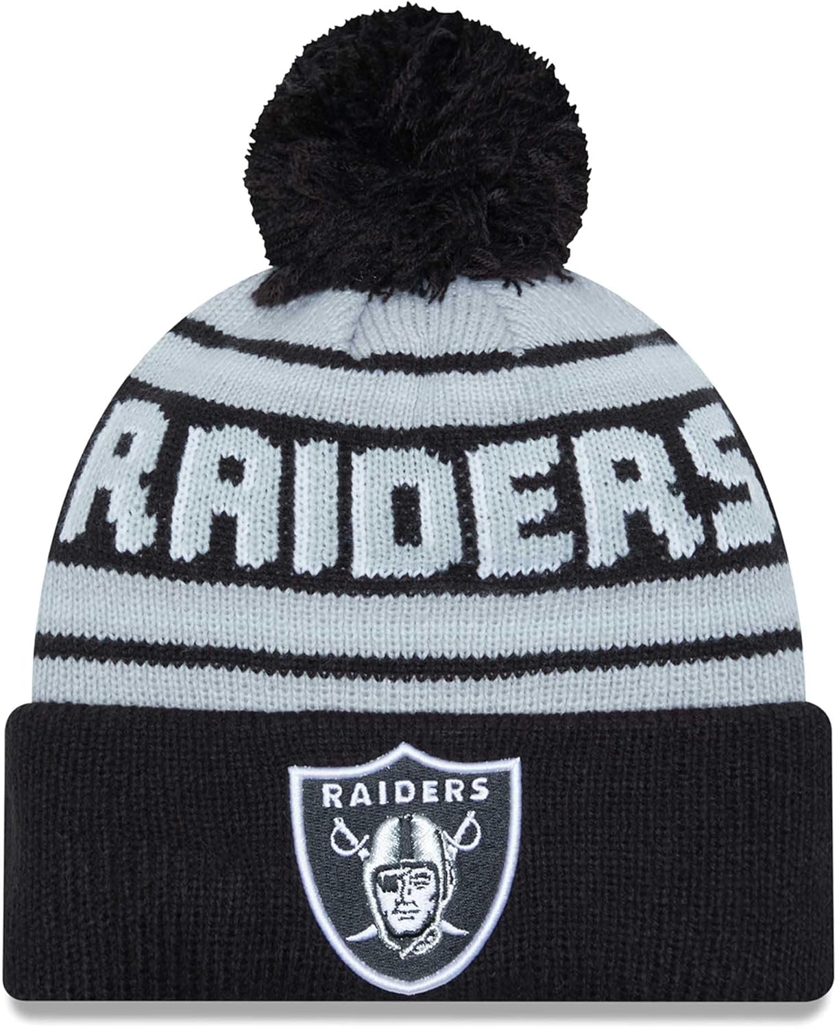 New Era Men's NFL Retro Joe Main Cuffed Knit Hat with Pom