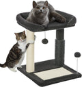 Small Cat Tree Tower 4-in-1 Cat Scratching Post - Compact Indoor Play