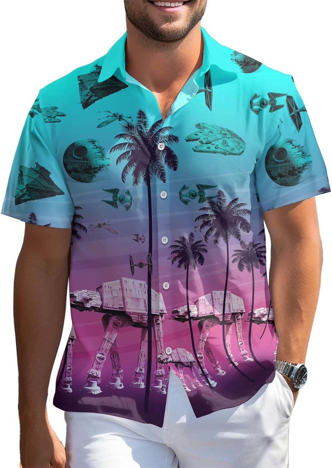 99TIMORO Wars Movie Hawaiian Shirt for Trendy Summer Style