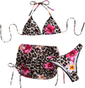 COZYEASE Women's 4 Piece Swimsuit Set - Flattering Mesh Cover Up