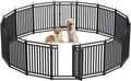 Portable 40 Metal Dog Fence: Secure Indoor/Outdoor Pet Playpen