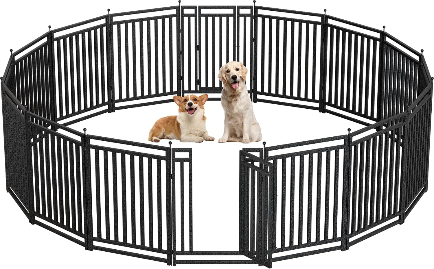 Portable 40 Metal Dog Fence: Secure Indoor/Outdoor Pet Playpen