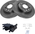 TRQ Rear Brake Pad & Rotor Kit for Saab 9-3 2004-2011 - Direct Fit