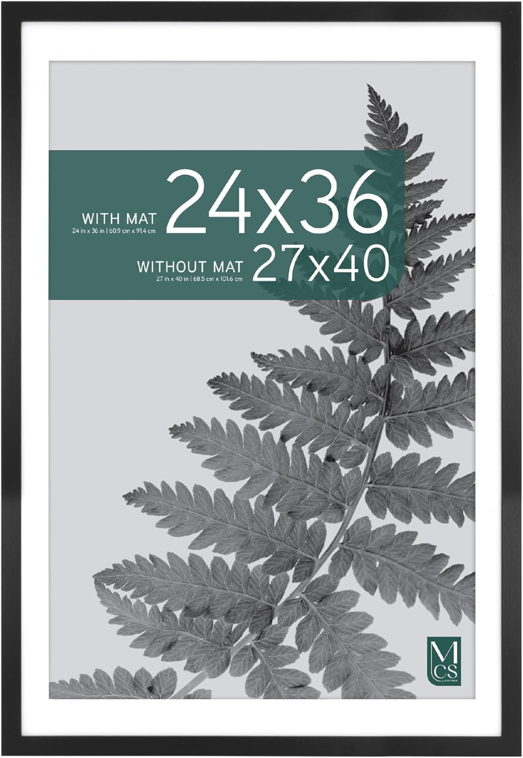 MCS Studio Gallery 27x40 Matted Poster Frame for Art Prints