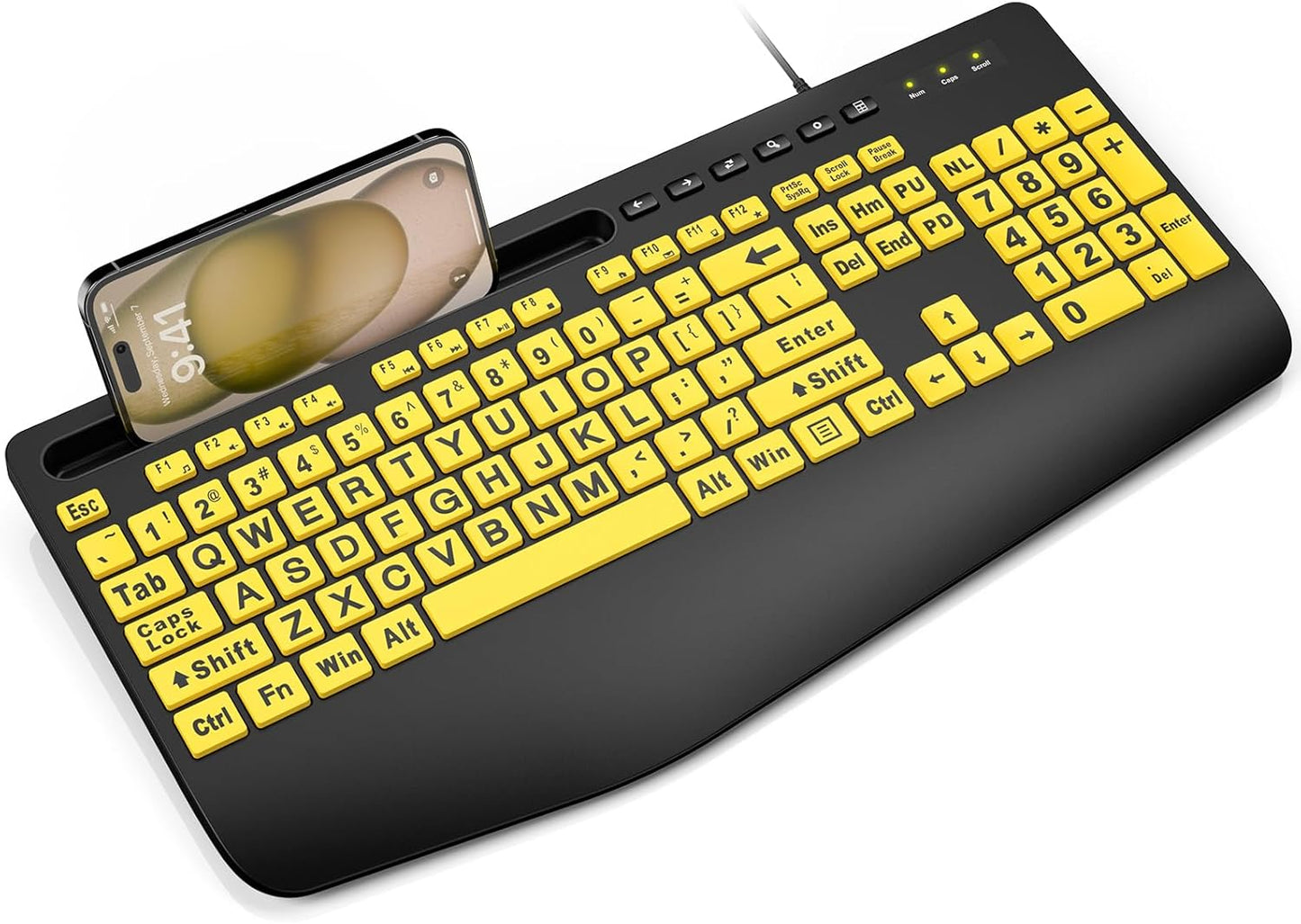 SABLUTE Large Print Keyboard - Easy Typing Bliss