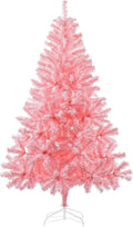 Pink Artificial Christmas Tree 6FT with 700 Branch Tips - Full, Easy