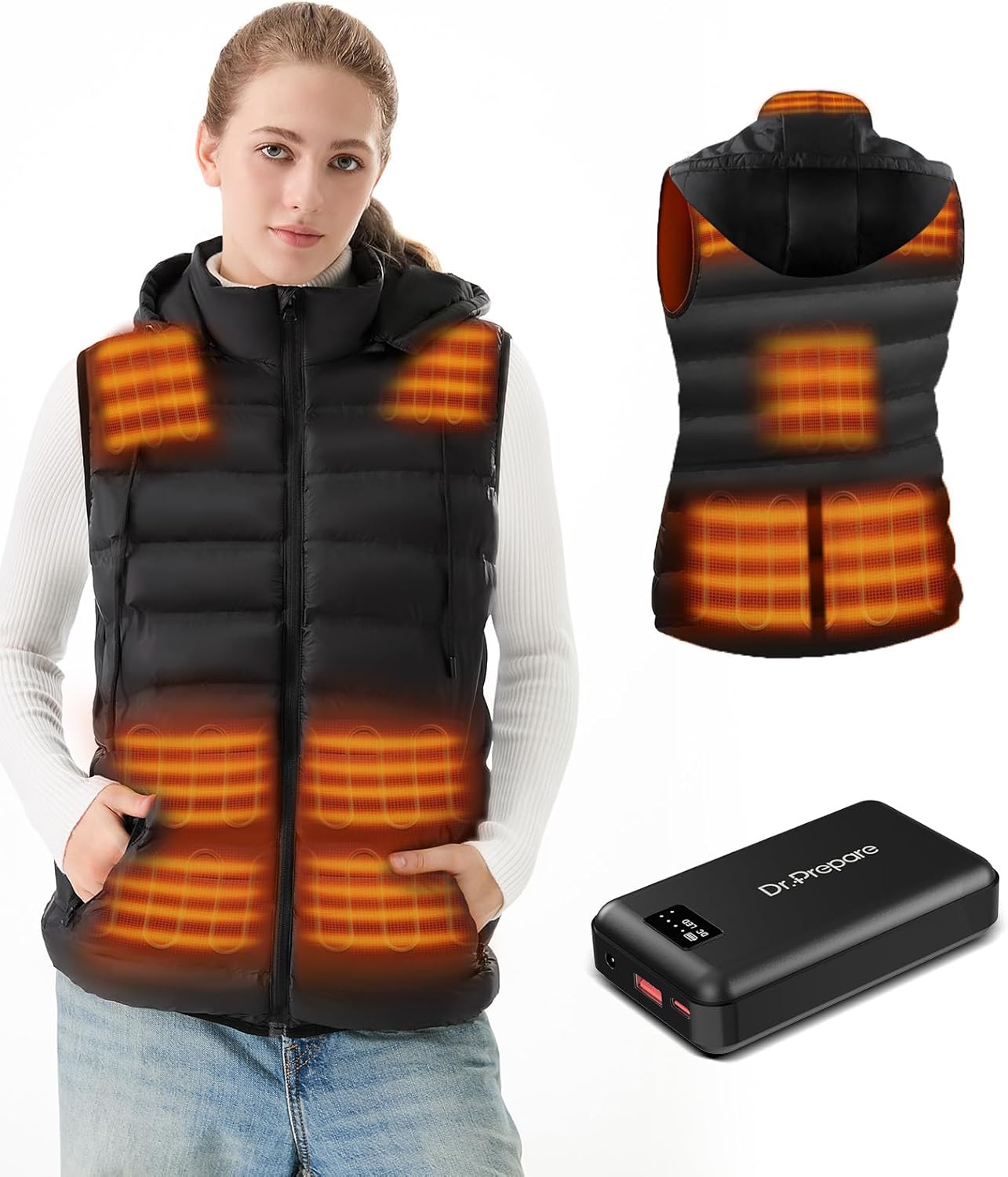 DR.PREPARE Women's Heated Vest for Ultimate Warmth and Comfort