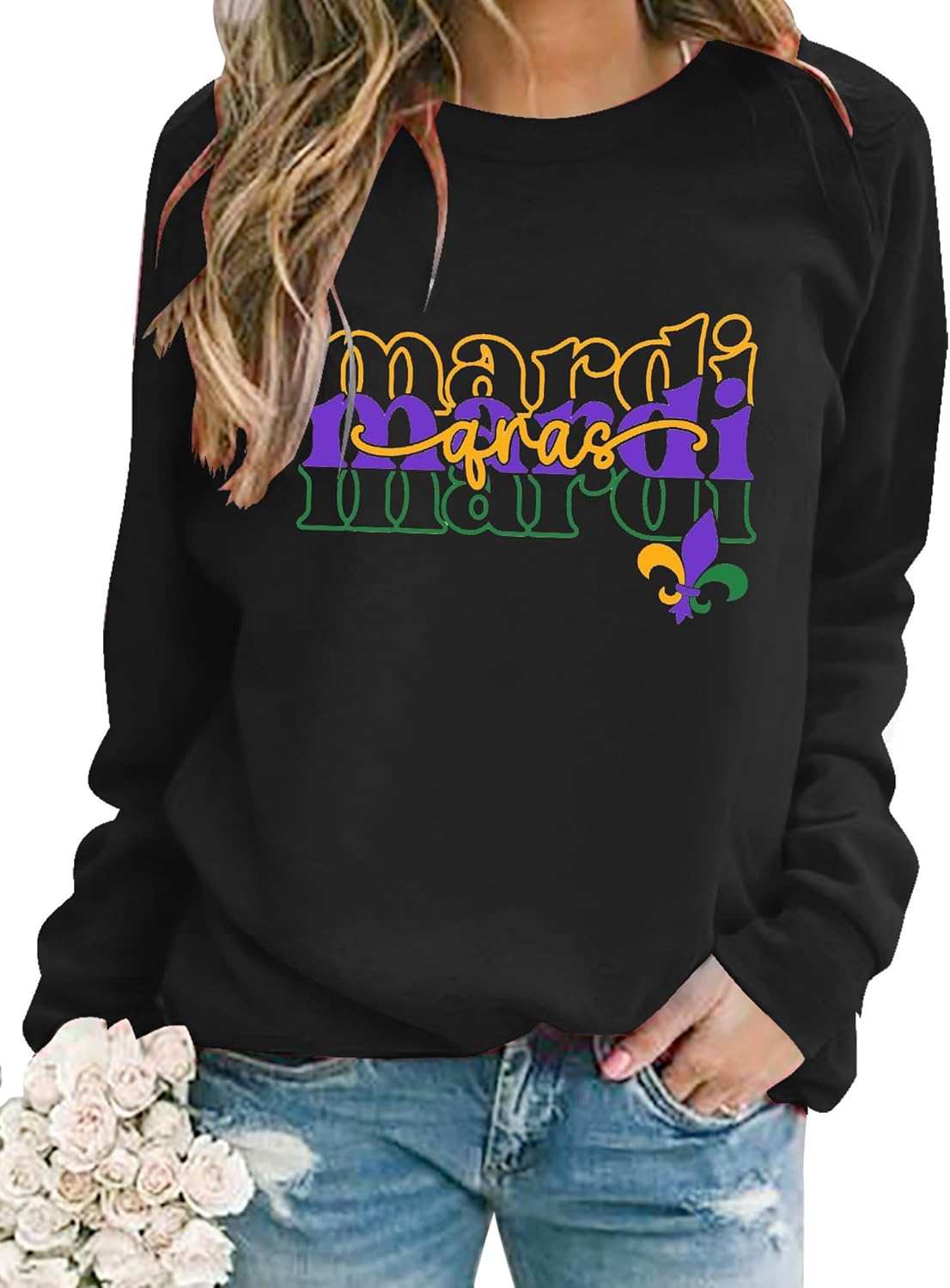 Funny Mardi Gras Sweatshirt - Festive Style!
