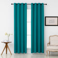 Pickluc Teal Blackout Curtains 108 in Length - Thermal, Noise Reducing