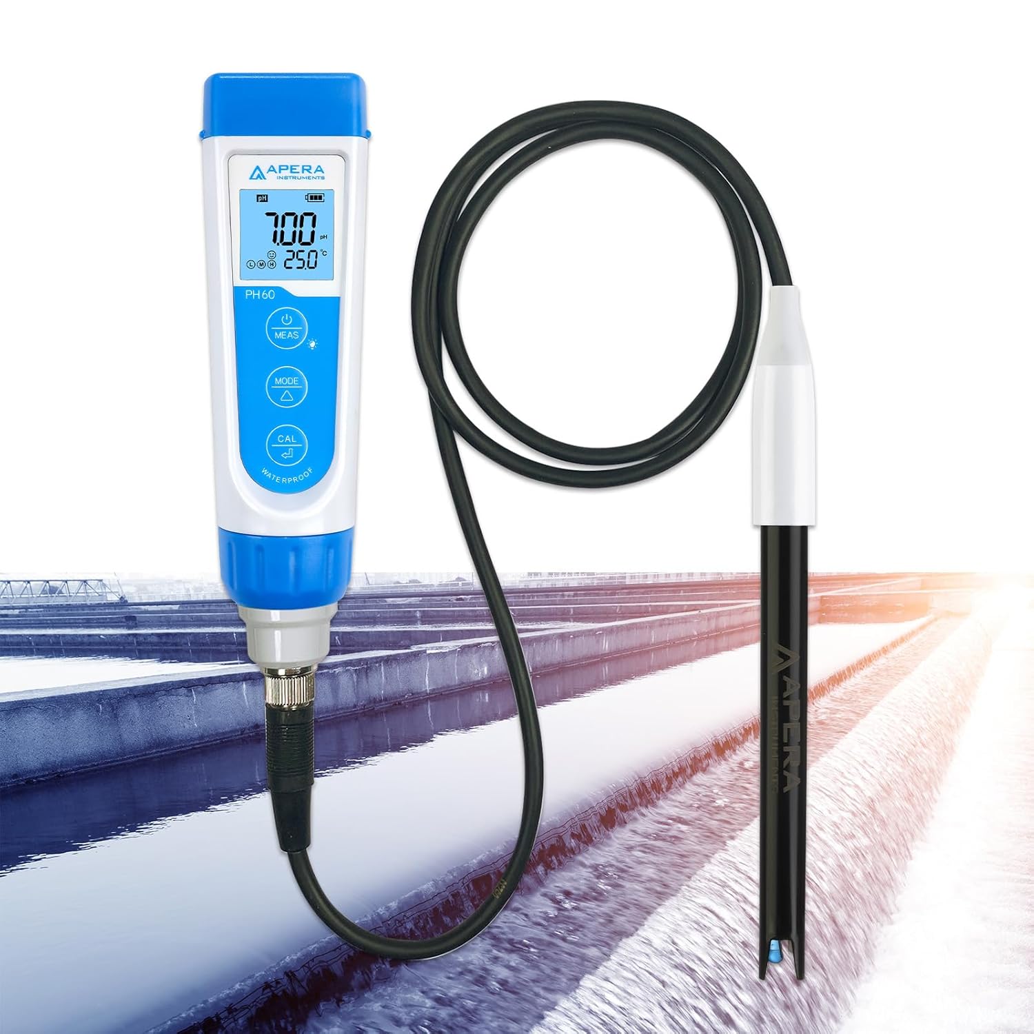 Apera Instruments PH60-WW Handheld pH Meter for Lab-Grade Testing