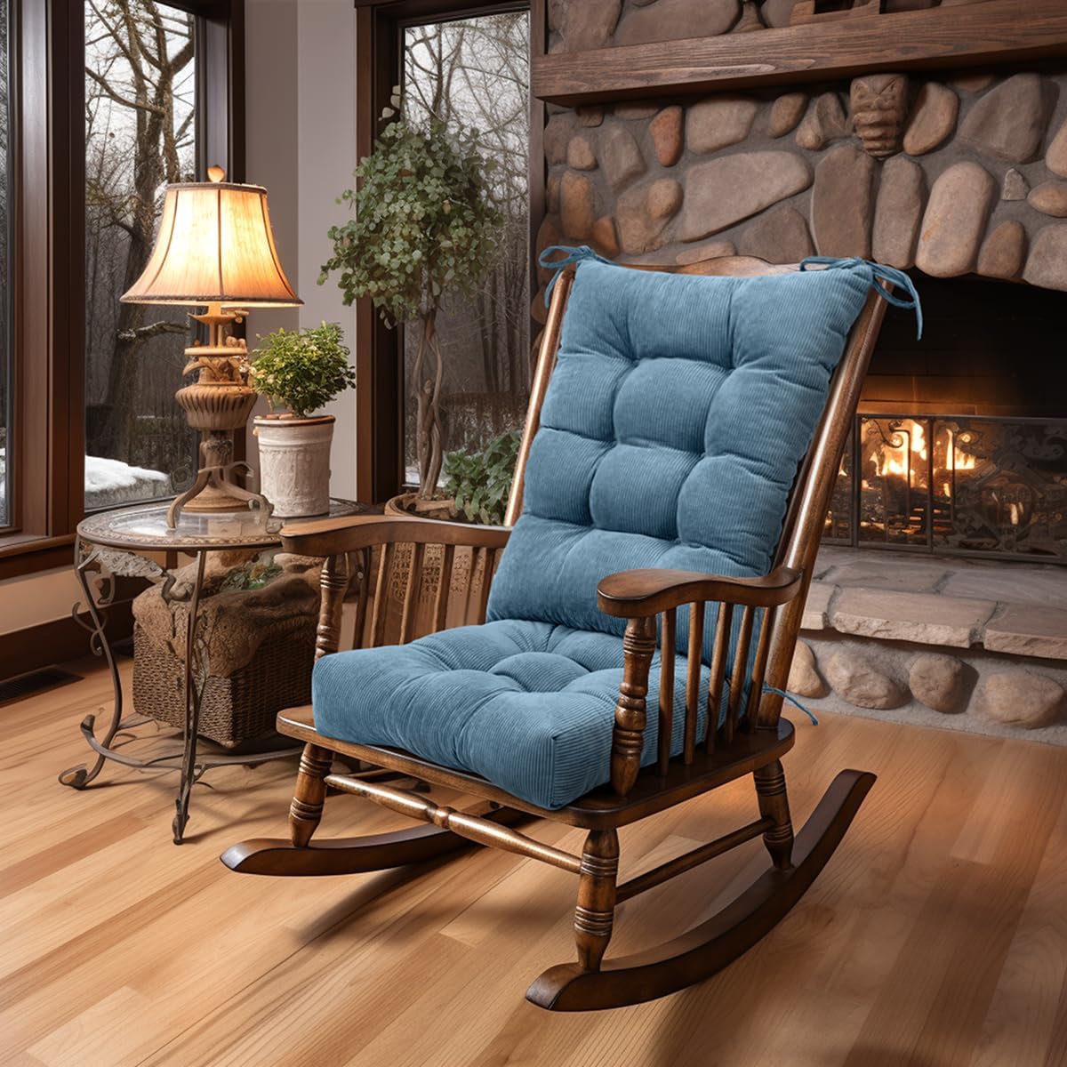 Lokex Rocking Chair Cushion Only - Comfortable Tufted Pads