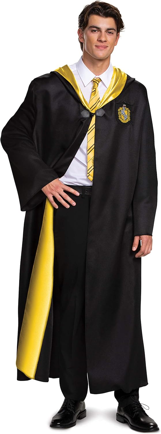 Deluxe Harry Potter Hufflepuff Robe for Adults - Movie Quality
