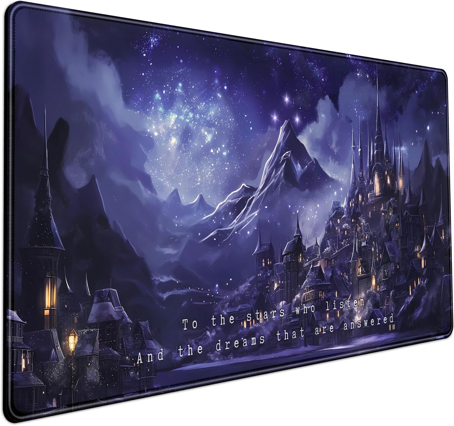 Premium Night Purple Desk Mat - Elegant Office Decor