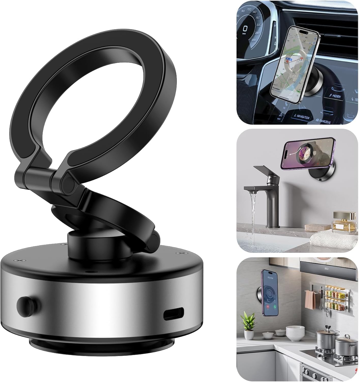 360 Rotatable Magnetic Car Phone Mount - Strong Hold!