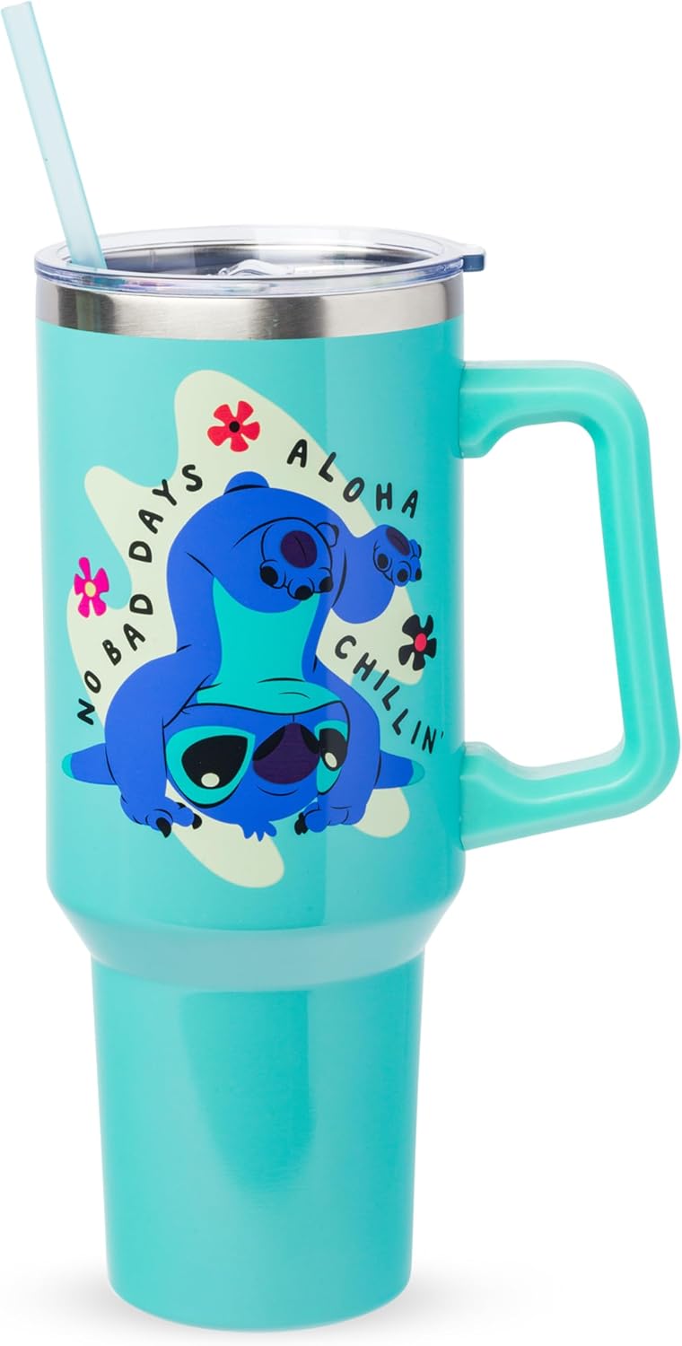 Lilo and Stitch Aloha No Bad Days Chillin Tumbler for Fans