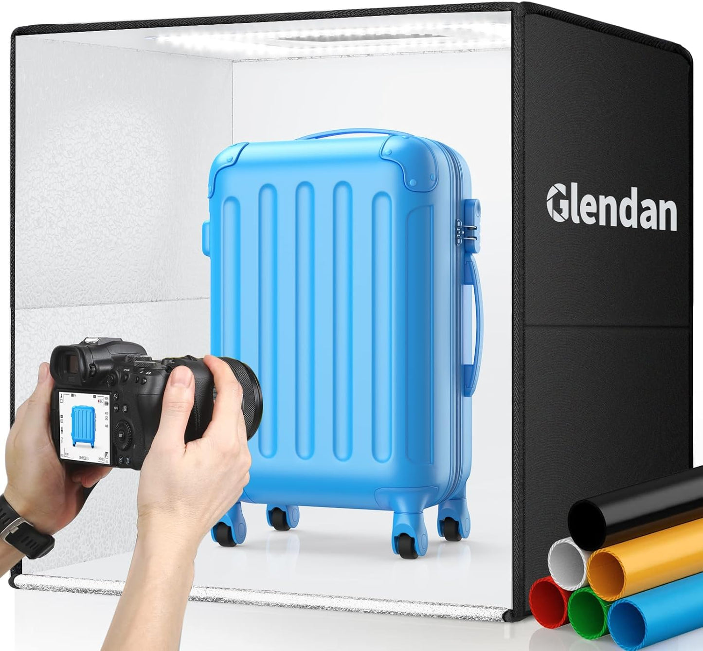 Glendan 24x24 Light Box Photography Kit for Stunning Images