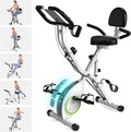 Foldable Exercise Bike Stationary Bike for Home - Compact 5-in-1