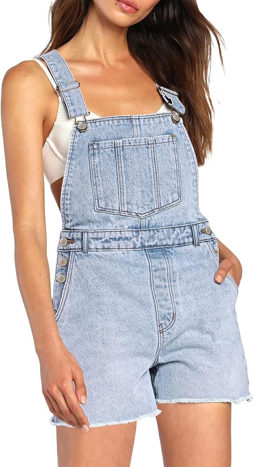 Stylish Pink Queen Women's Denim Shortalls for Every Occasion