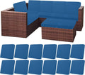 Patio Cushion Covers Set of 12 - Stretch Waterproof Seat Replacement