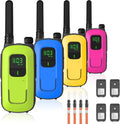 Radioddity FS-T3 Walkie Talkies 4-Pack - Long Range USB Rechargeable