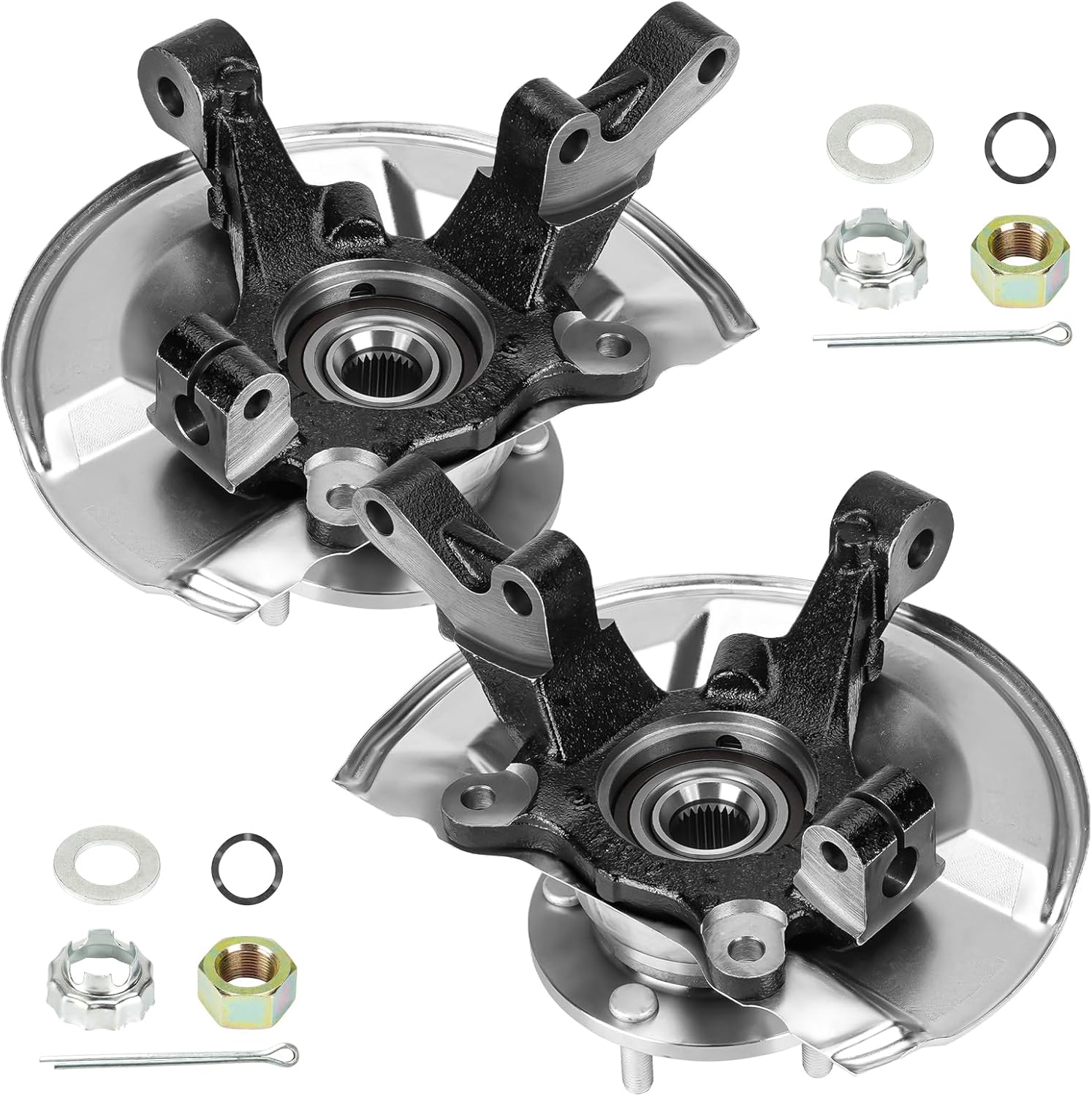 Front Steering Knuckles & Wheel Bearing Hub Assembly for Jeep