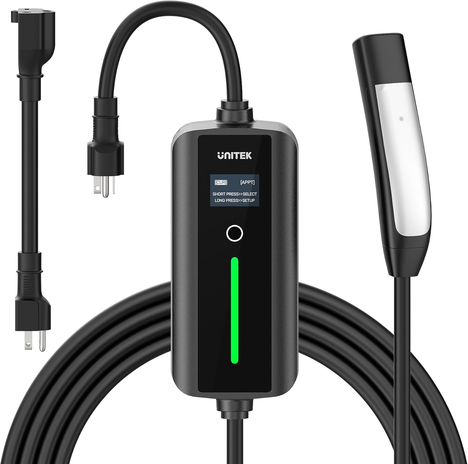 Portable Level 2 Tesla Charger with Adjustable Current Options