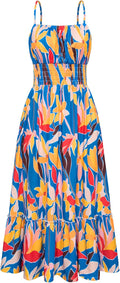 GRACE KARIN Womens Summer Maxi Dress Sleeveless Floral - Flowy